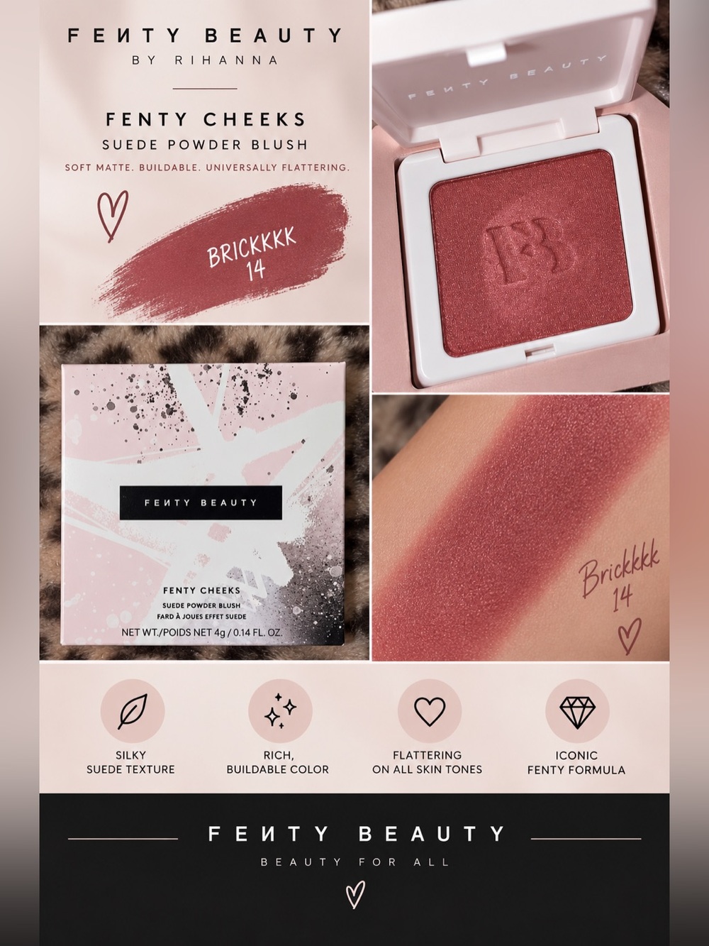 Fenty Beauty Fenty Cheeks Suede Powder Blush